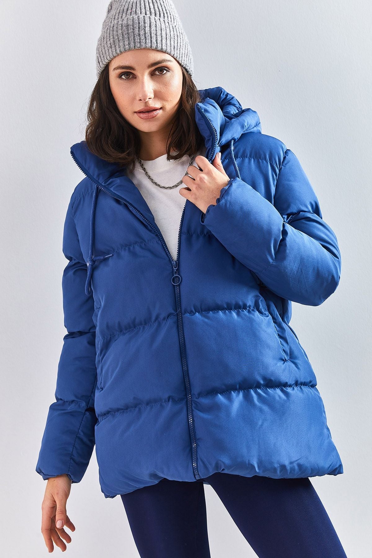 Women's Hopping Lung Laccik Long Swelling Coat