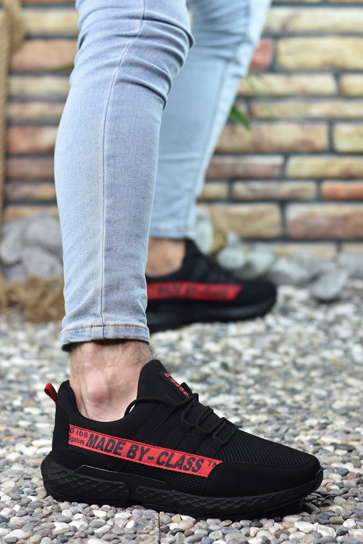 Black Red Men's Sneaker