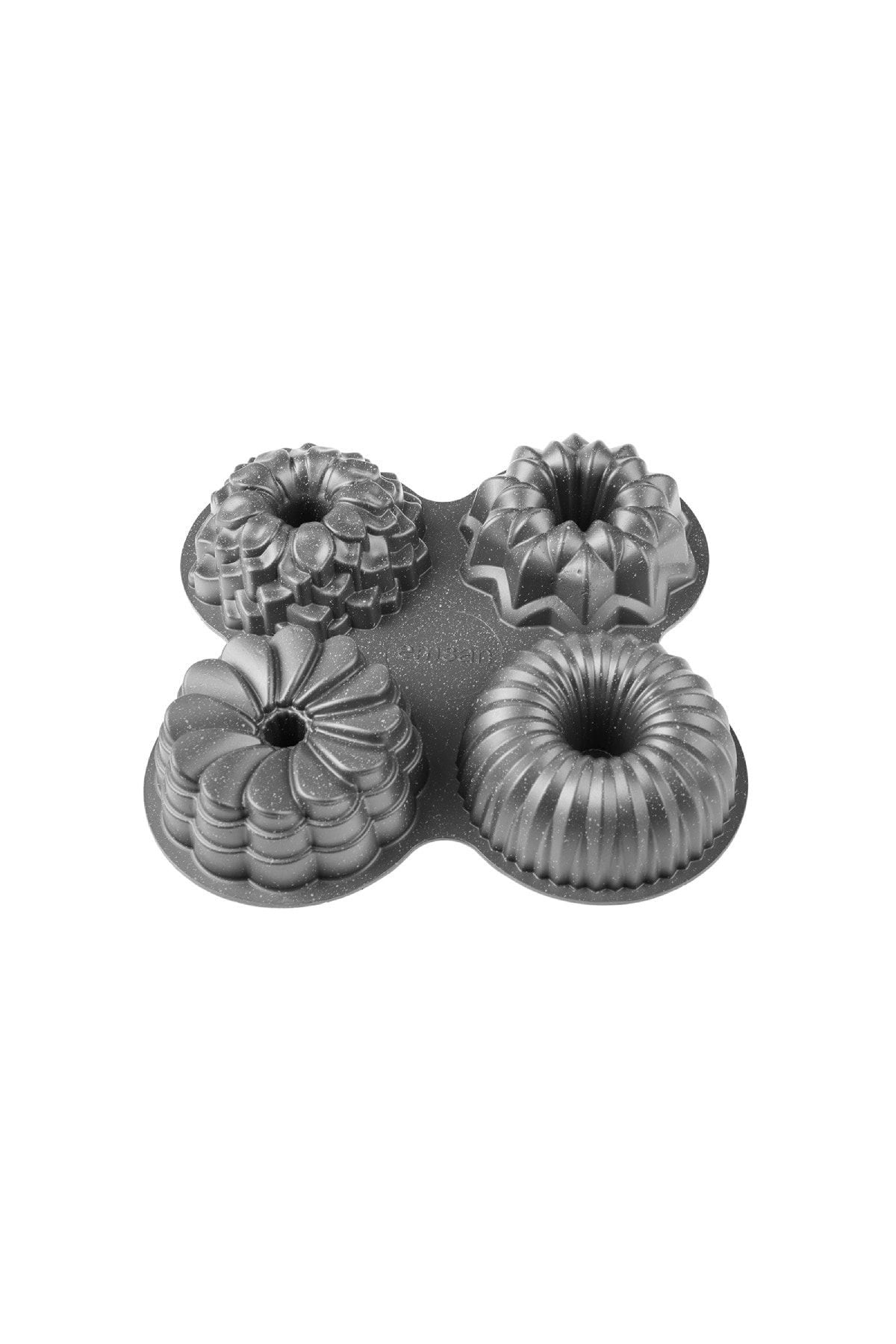 Griss Four In One 4 Piece Gray Cake Mold