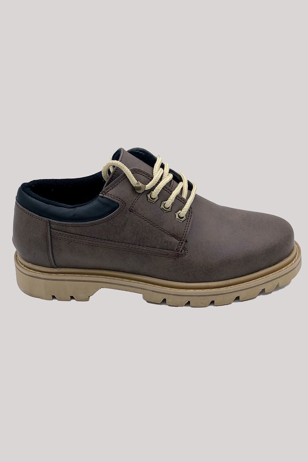 Brown men's trekking shoes 0012928