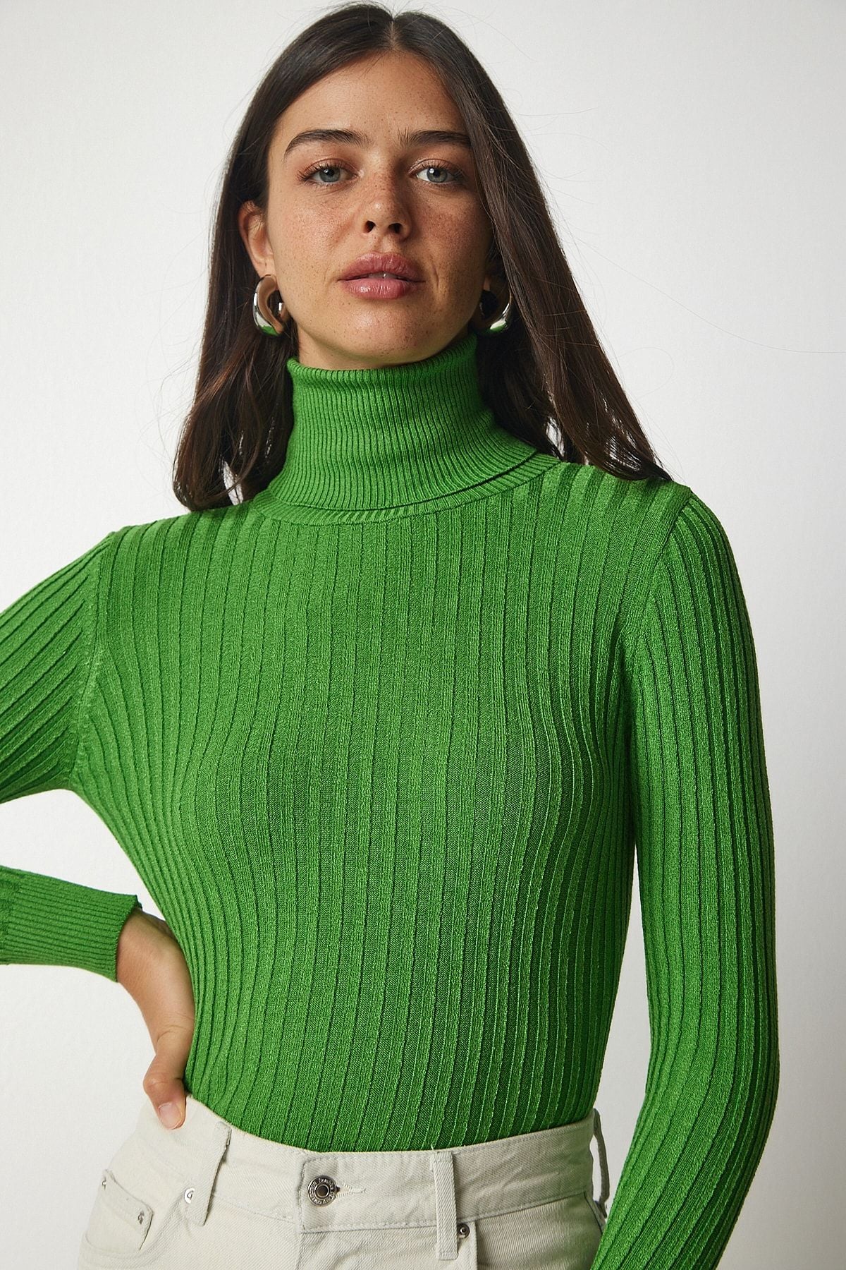 WOMEN LIGHT GREEN FISHER YAKA VARK BASIC Cossack BV00095