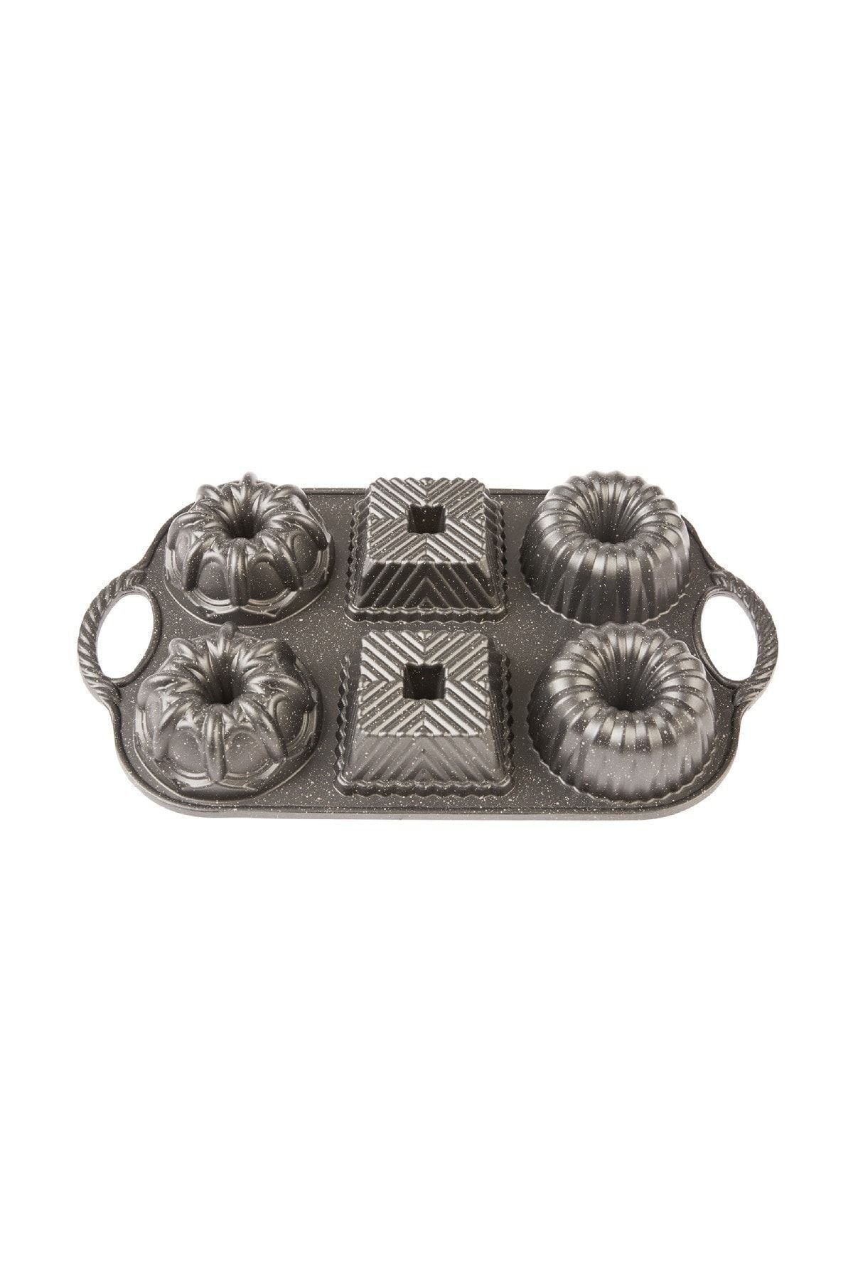 Griss Six In One 6 -Piece Cast Cake Mold Gray