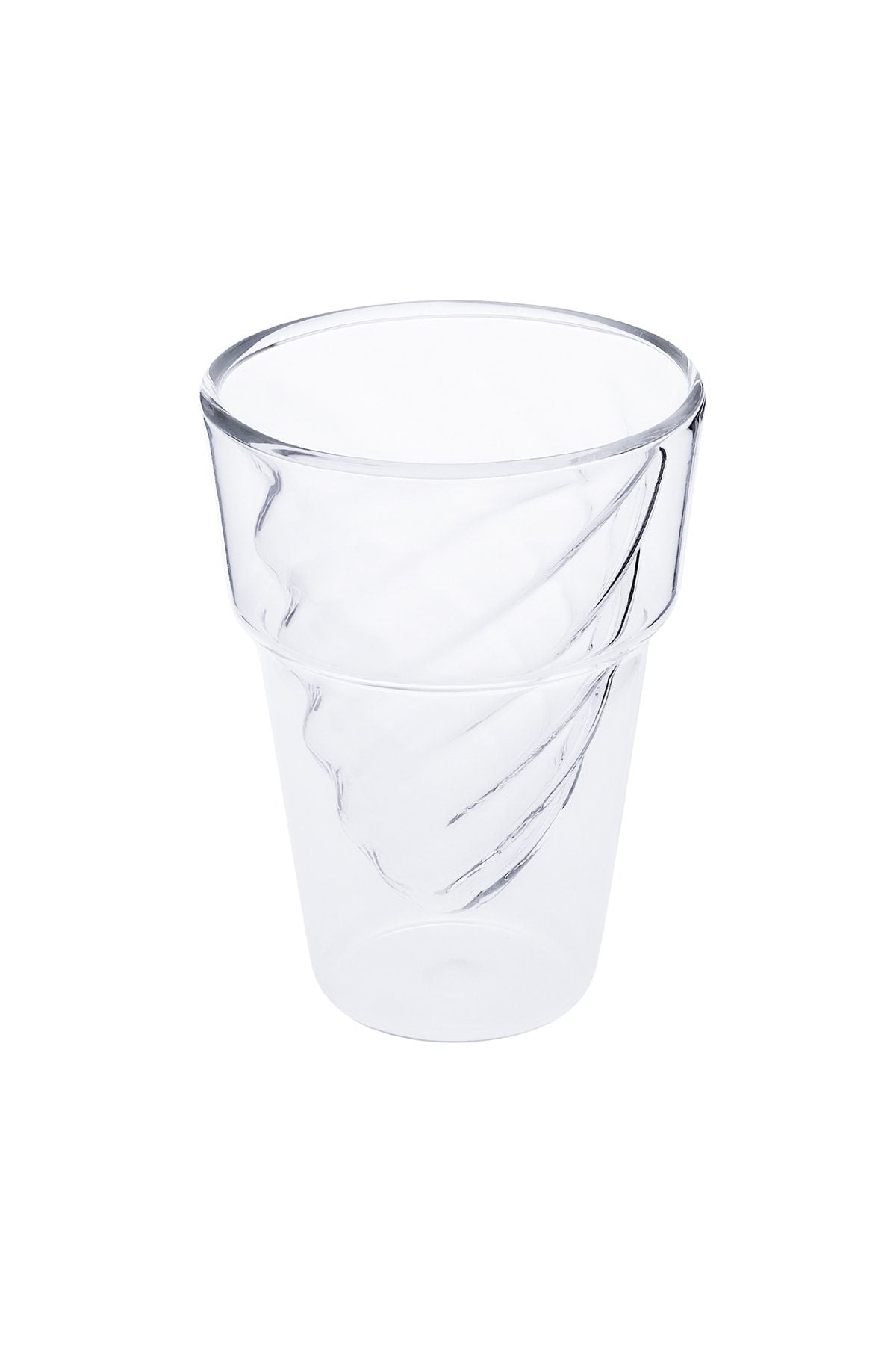 Globe Double Called cone Form Glass Cup