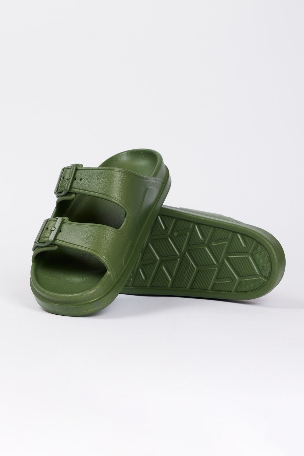 Men's Khaki Flexible Casual Base Slippers