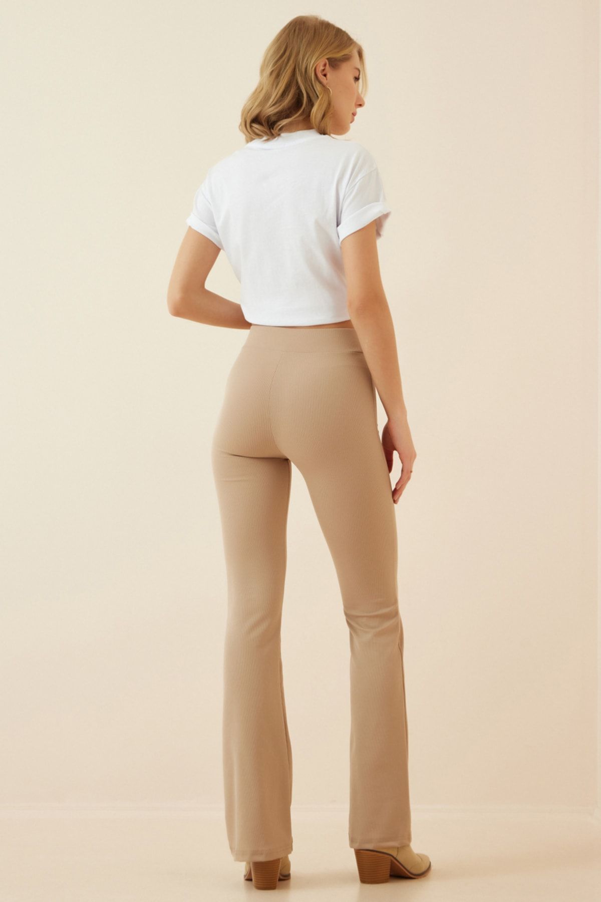 Women's Cream Spanish Paça Knitting Pants Xr00004