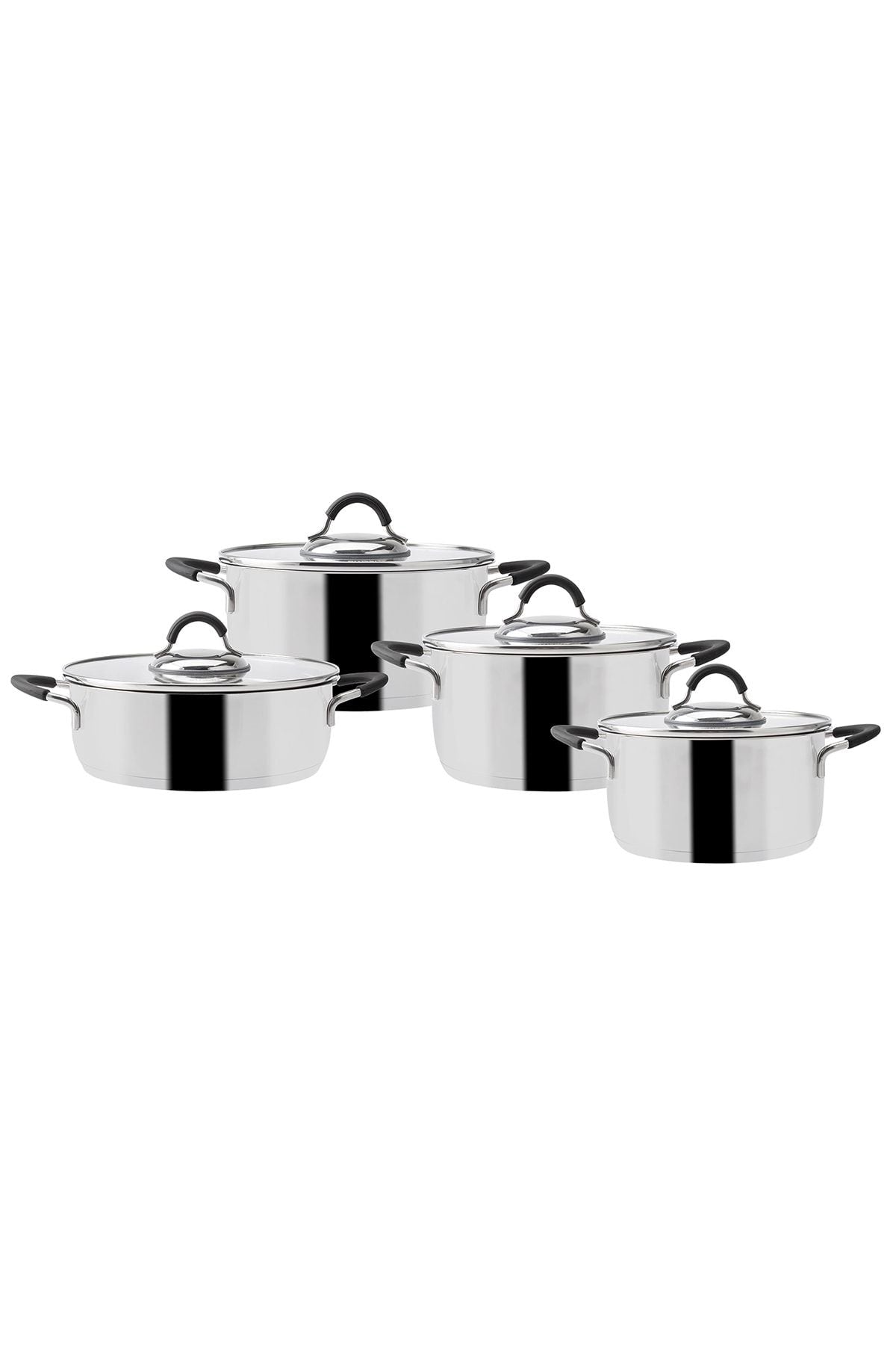 Unique 8 Piece Steel Cookware Set