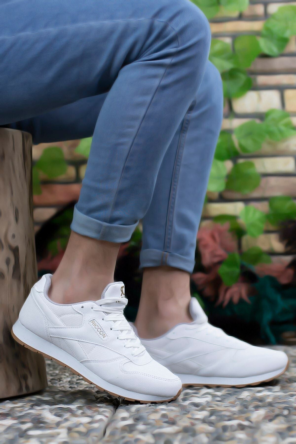 Λευκό Λευκό Unisex Sneaker 0012853