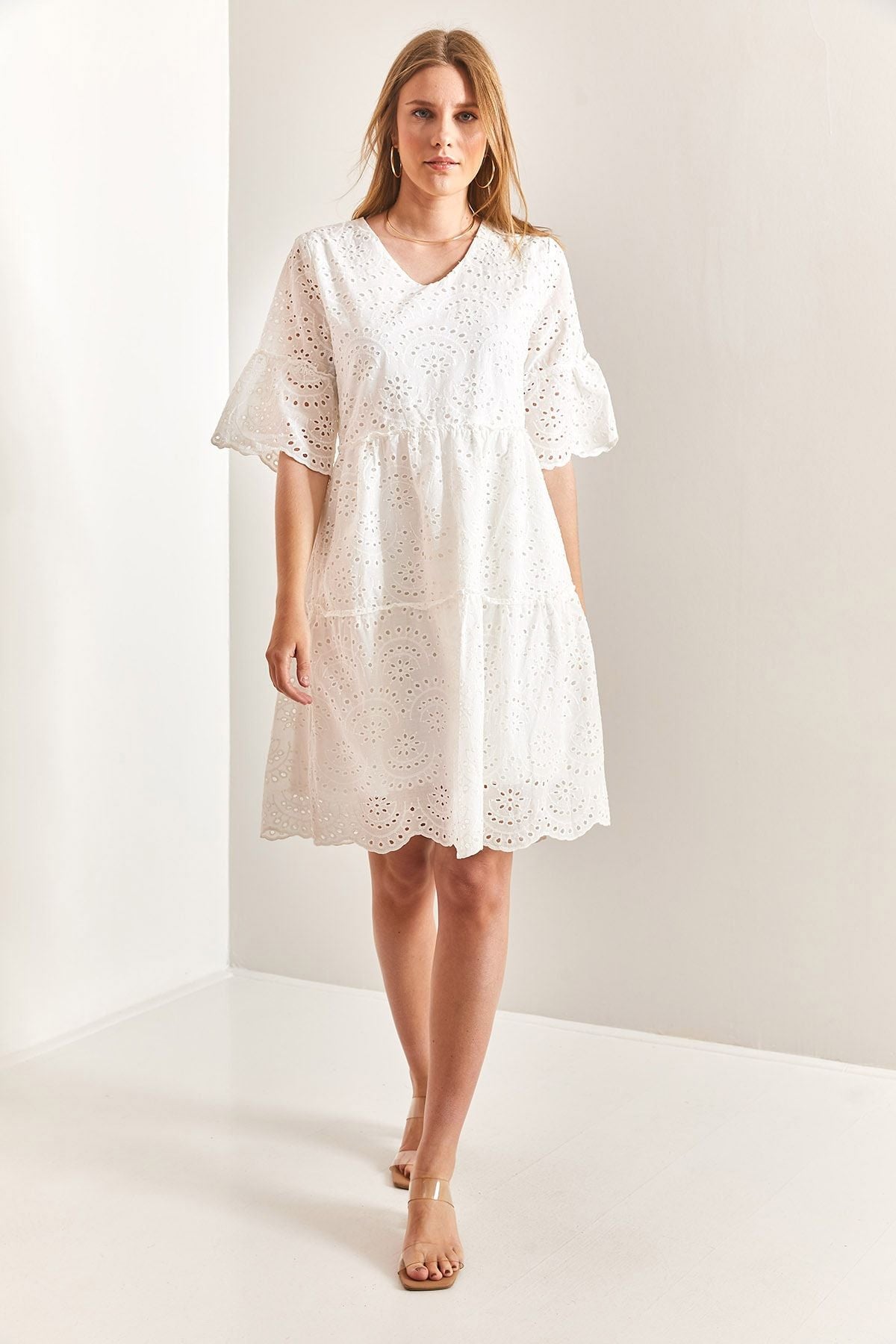 Fisto dress with women patterned
