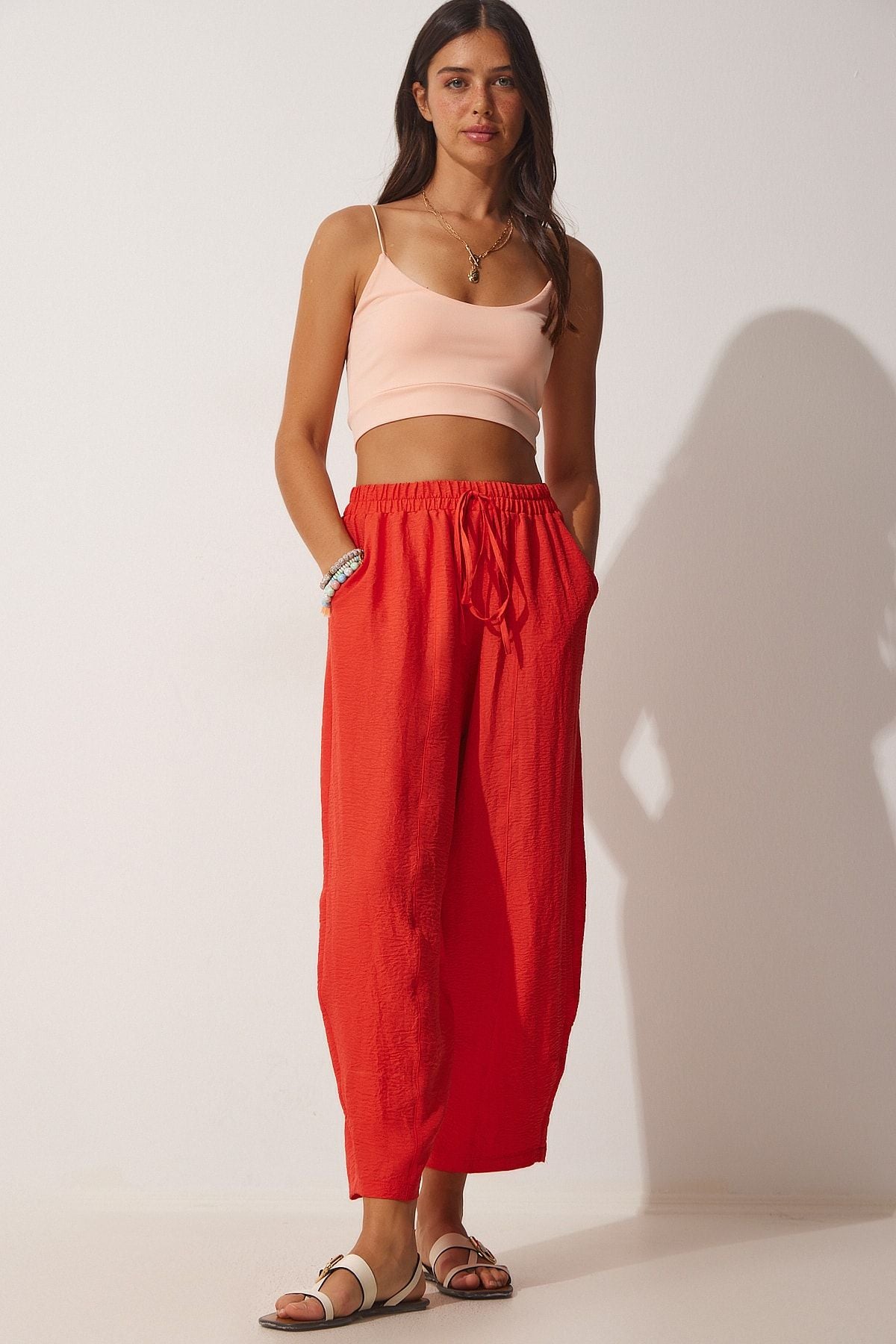 Female pomegranate flower pocket Ayrrin Shalwar Pants OH00046