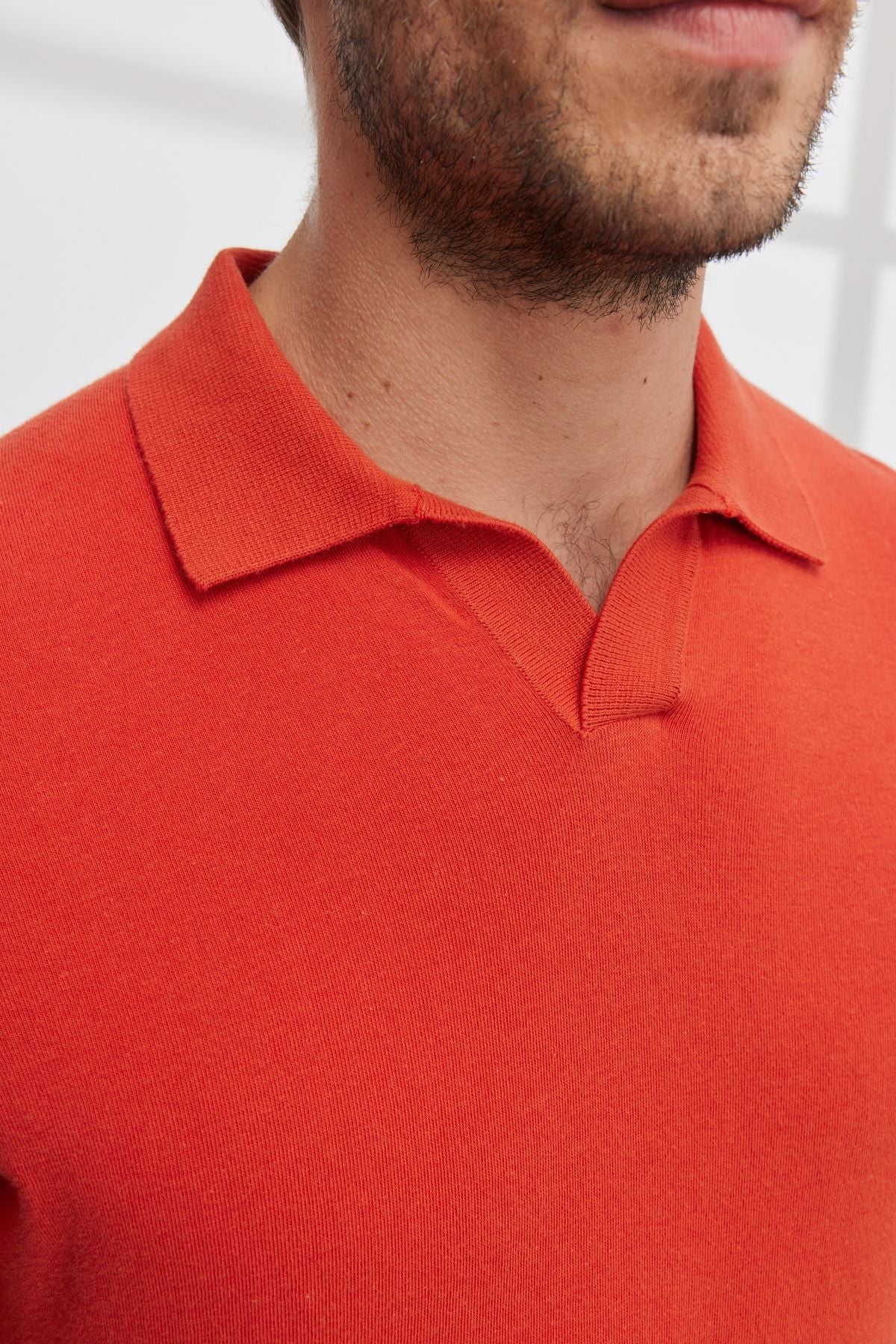 Men's Tile Standard Fit Normal Cut Polo Yaka Short Sleeve Patterned Triko T -shirt