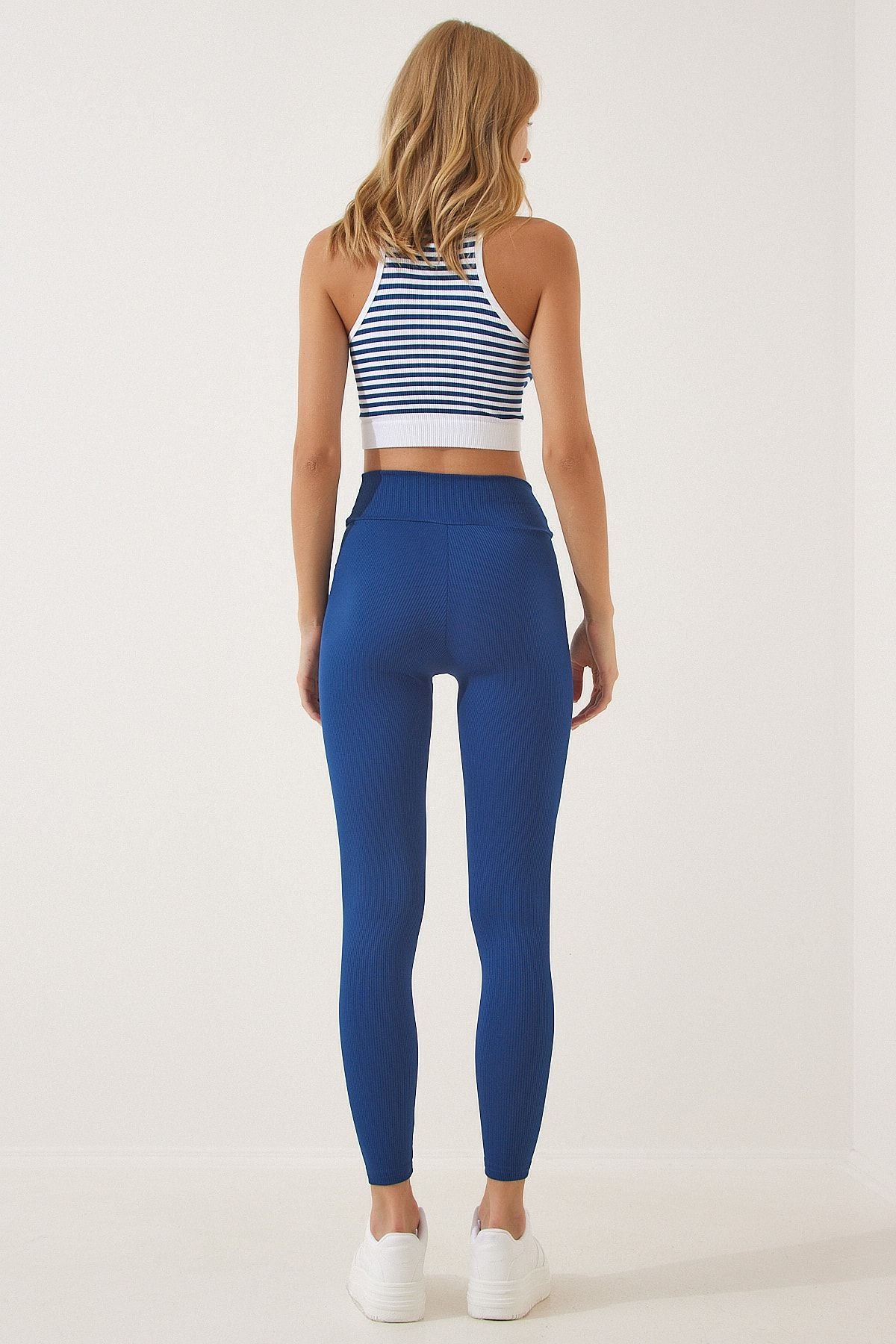 WOMEN'S COBALT BLUE high waist wick