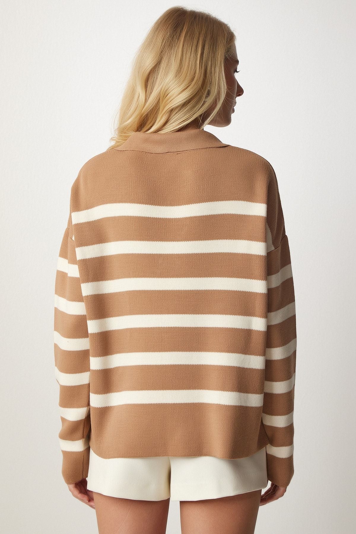 Female Biscuit Side Laced Triko Sweater MX00109