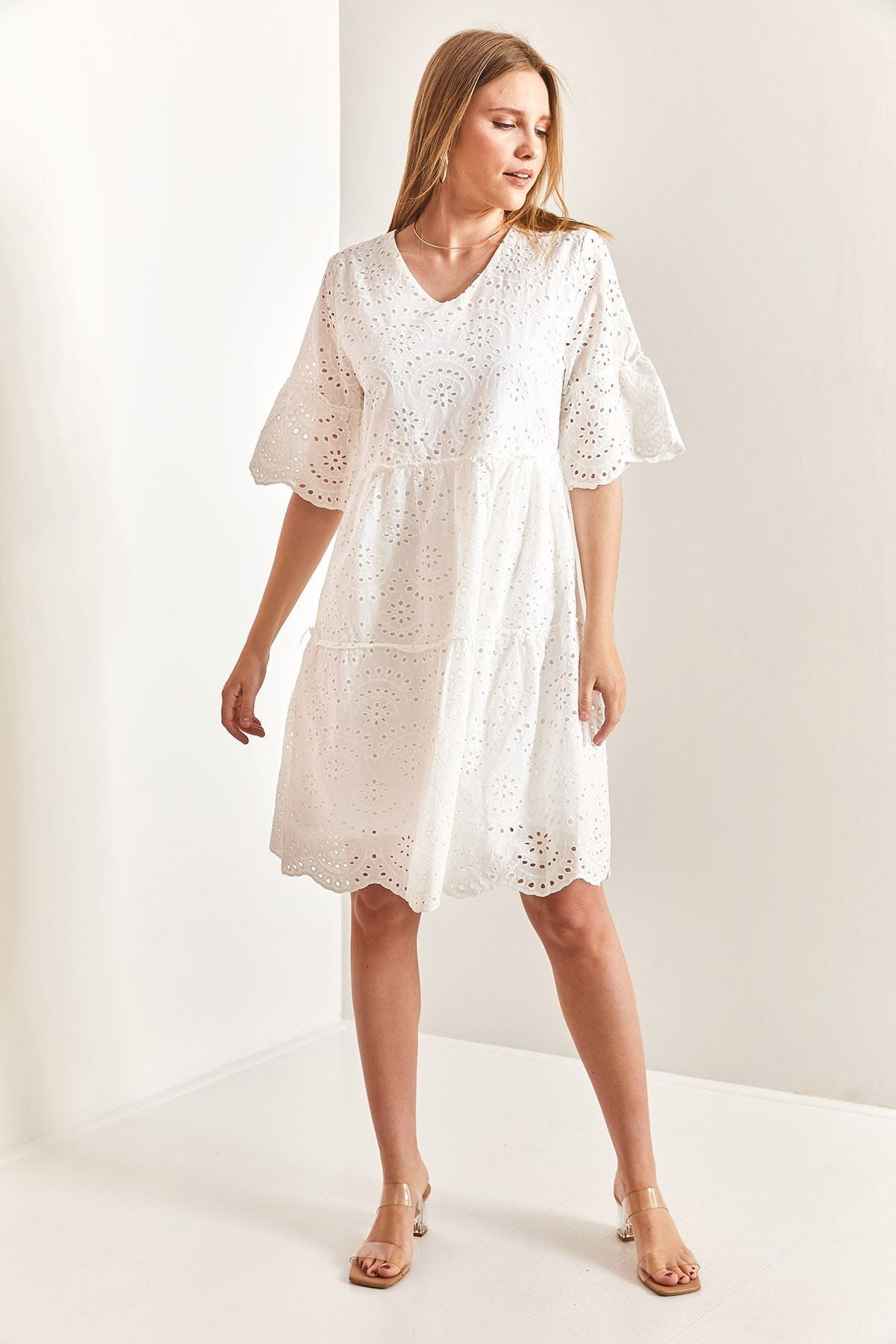 Fisto dress with women patterned