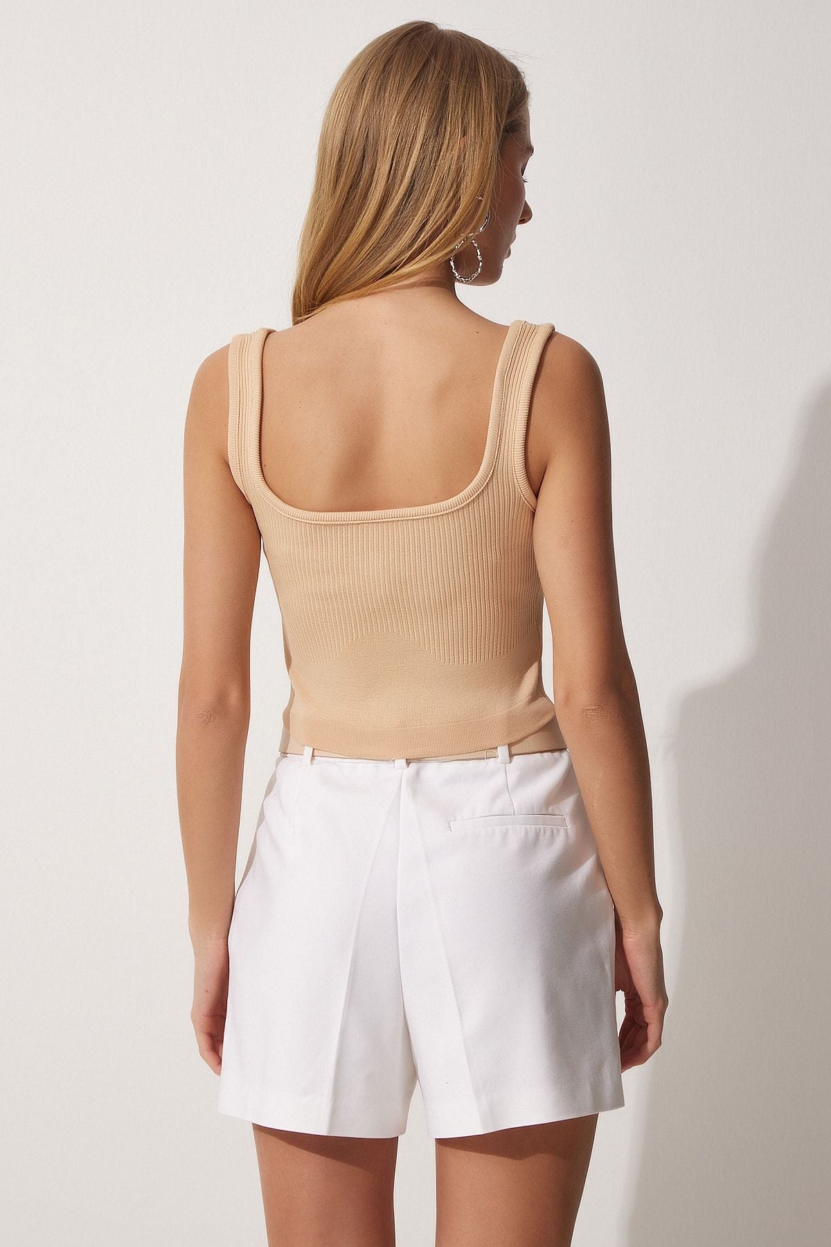 Female Biscuit Summer Triko Crop blouse YY00135