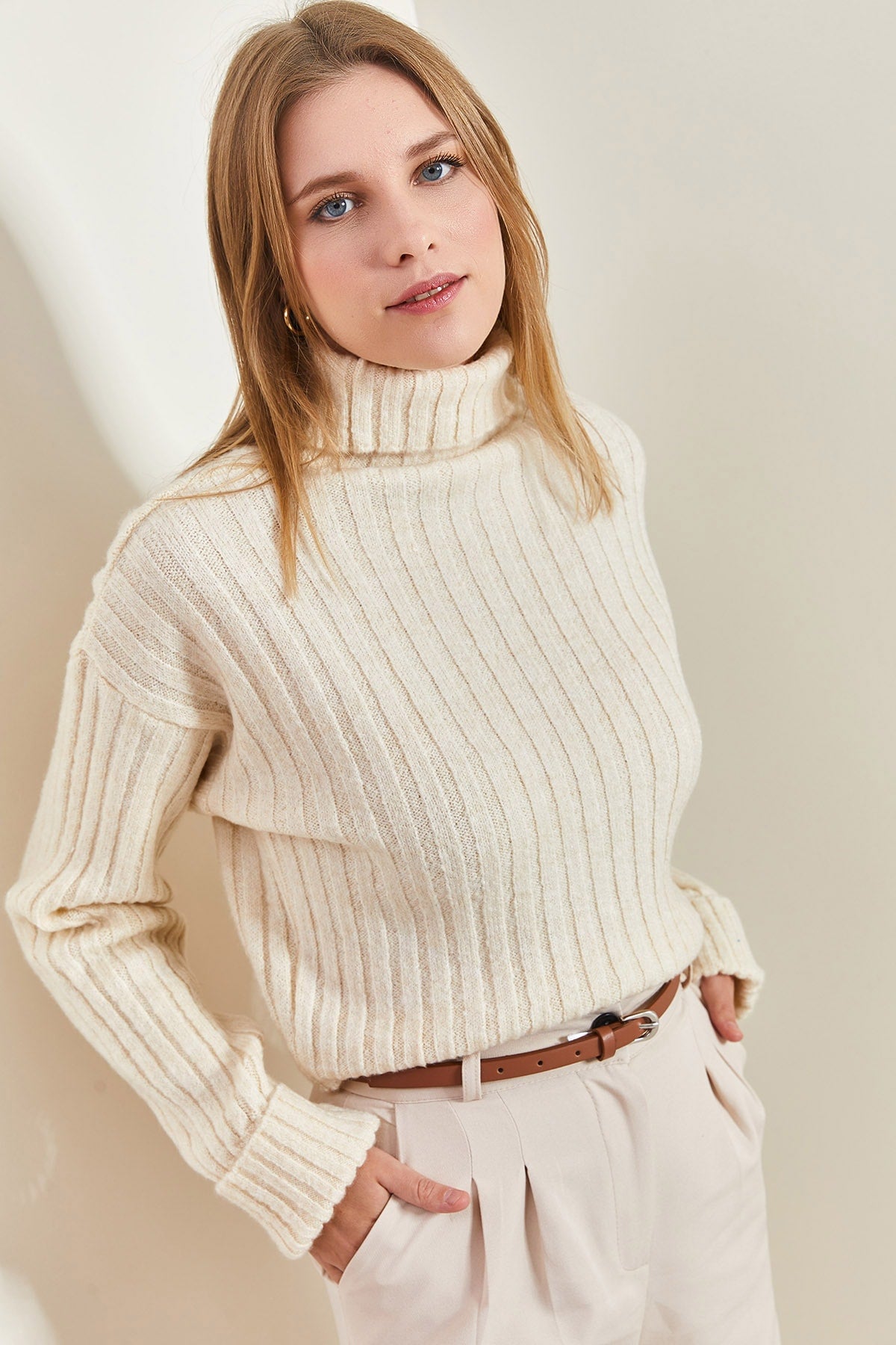 Women's Turtleneck Knitwear Sweater 20223277