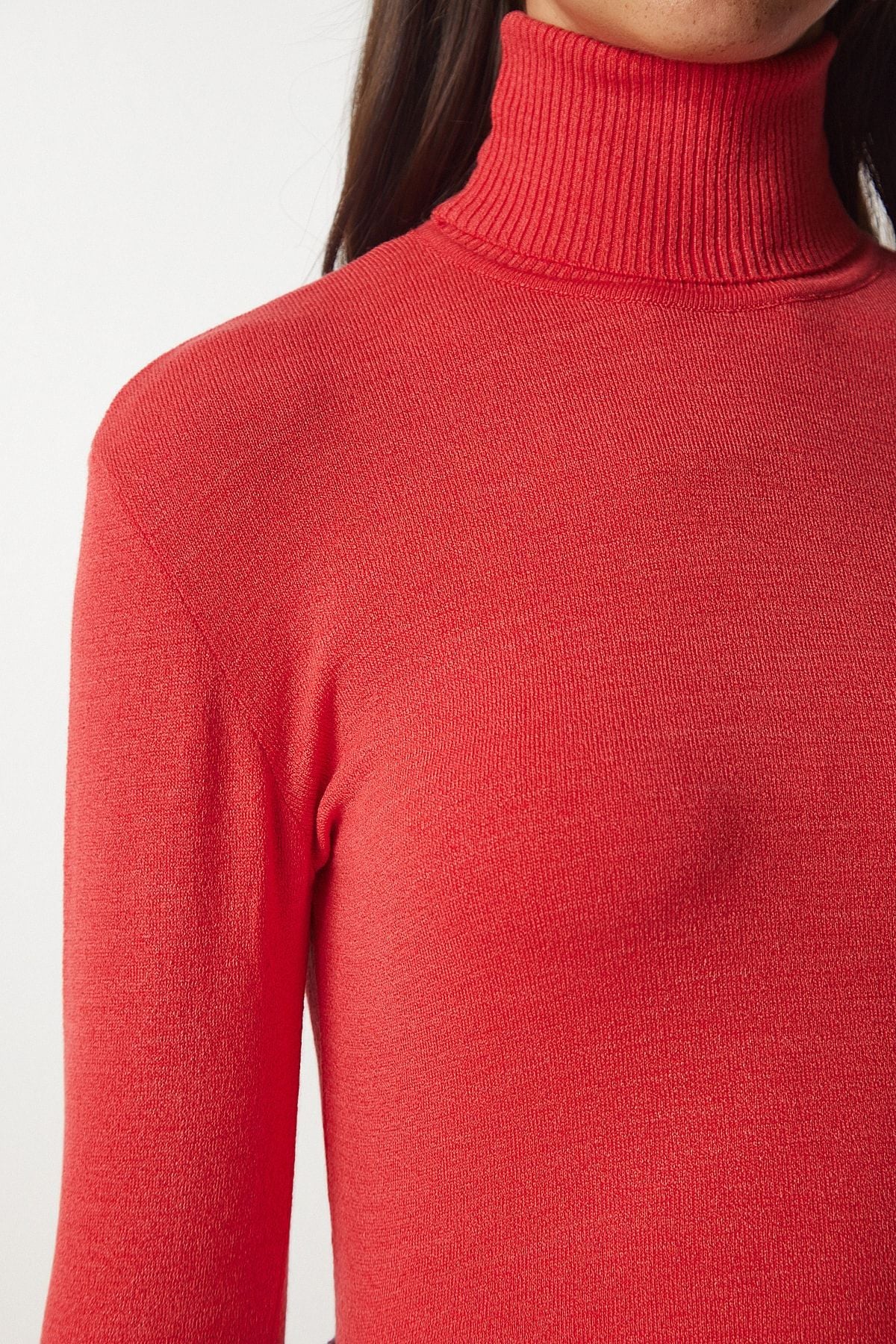Woman Oranj Balıkçı Yaka Conscious Knitwear Kazakh BV00087