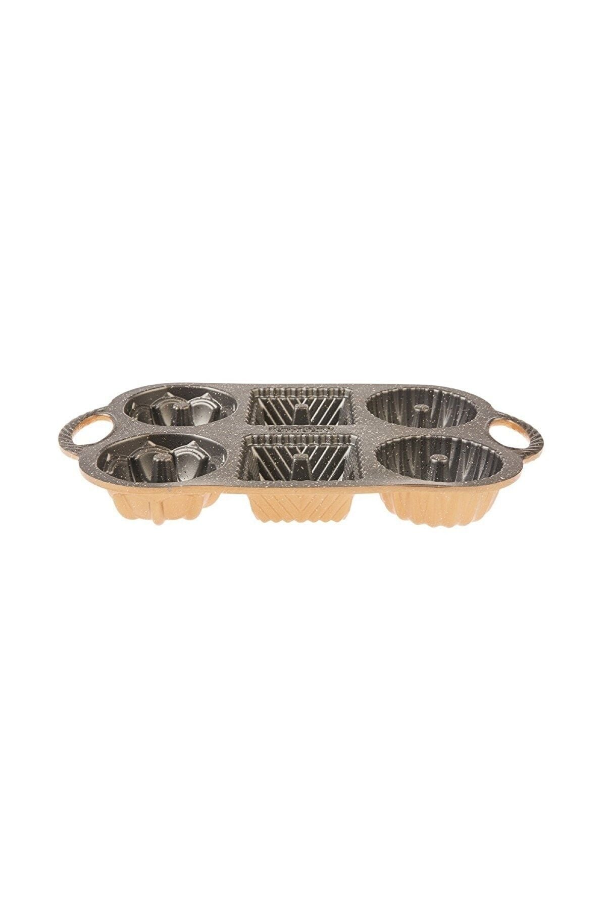 Griss Six In One 6 -Piece Cast Cake Mold Gold