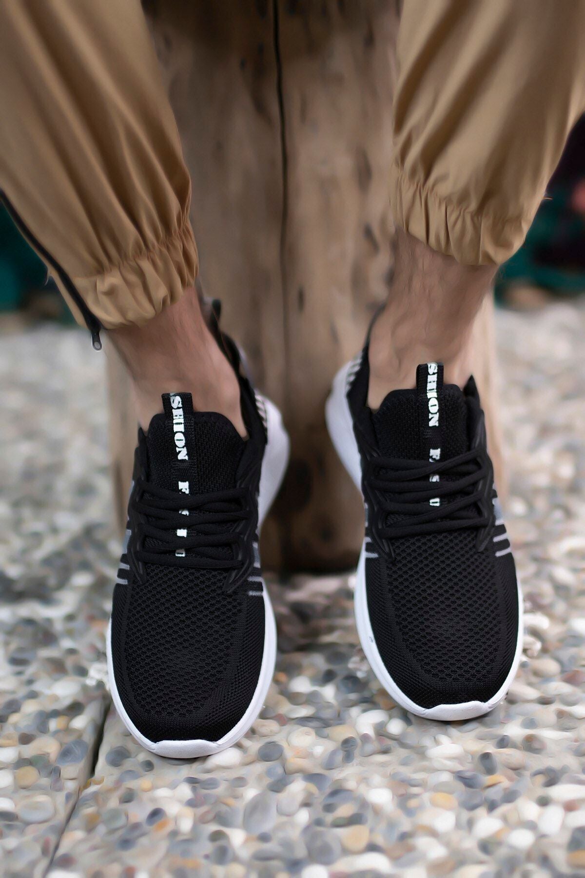 Unisex Siyah Beyaz Sneaker 0012375
