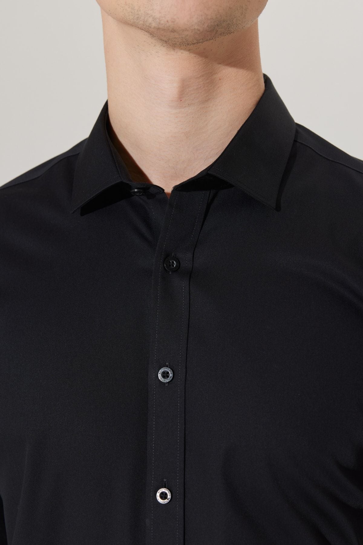 Non-Iron Slim Fit Narn Plain Non-Non-Non-Cotton Shirt