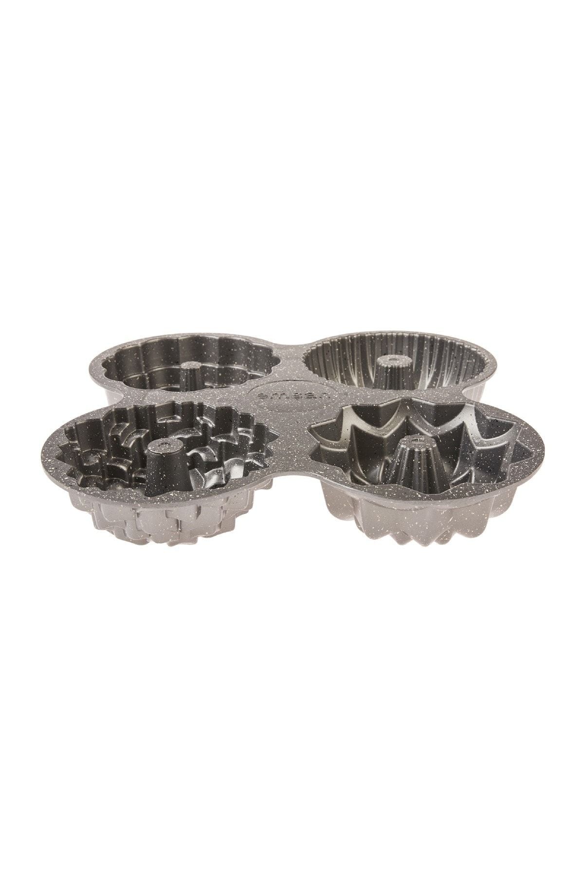 Griss Four In One 4 Piece Gray Cake Mold