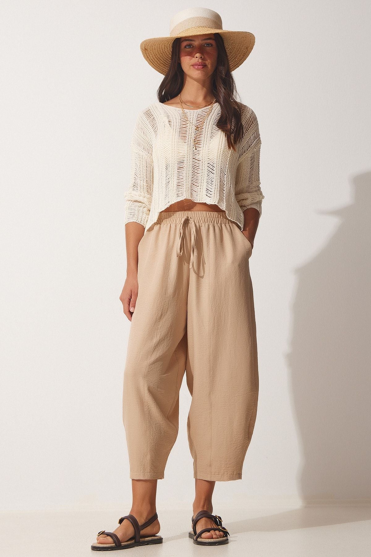 Female Biscuit Pocket Ayrrin Shalwar Pants OH00046