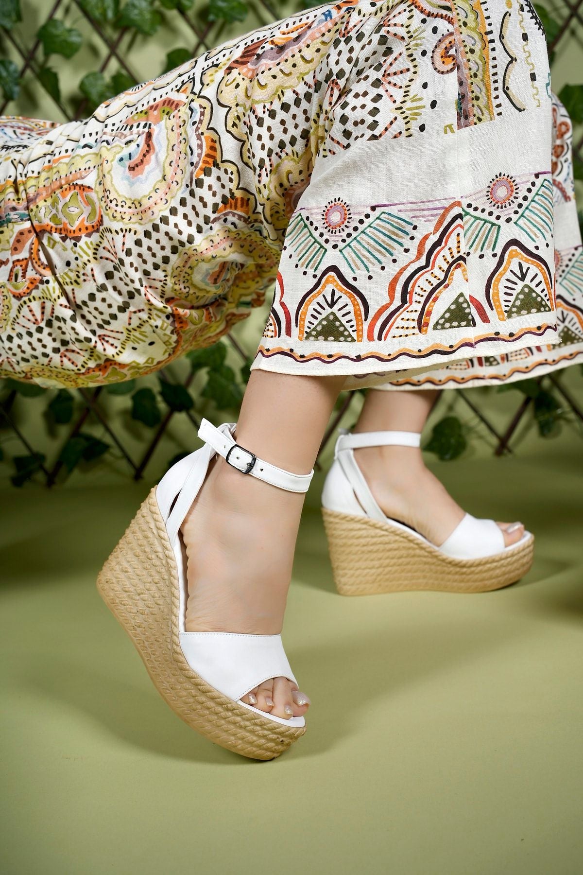 Woman Sandals White Skin