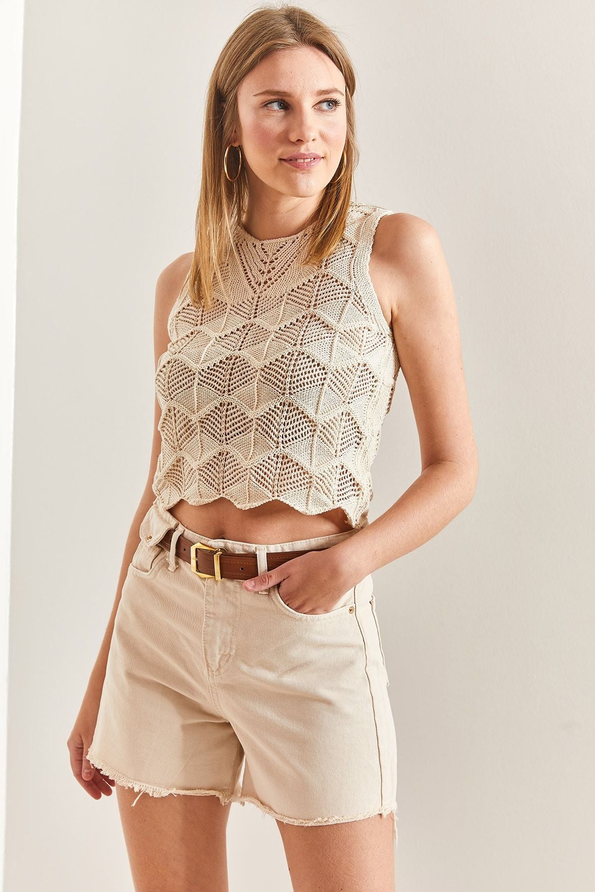 Female Better Canvas Gabardin Jeans Shorts
