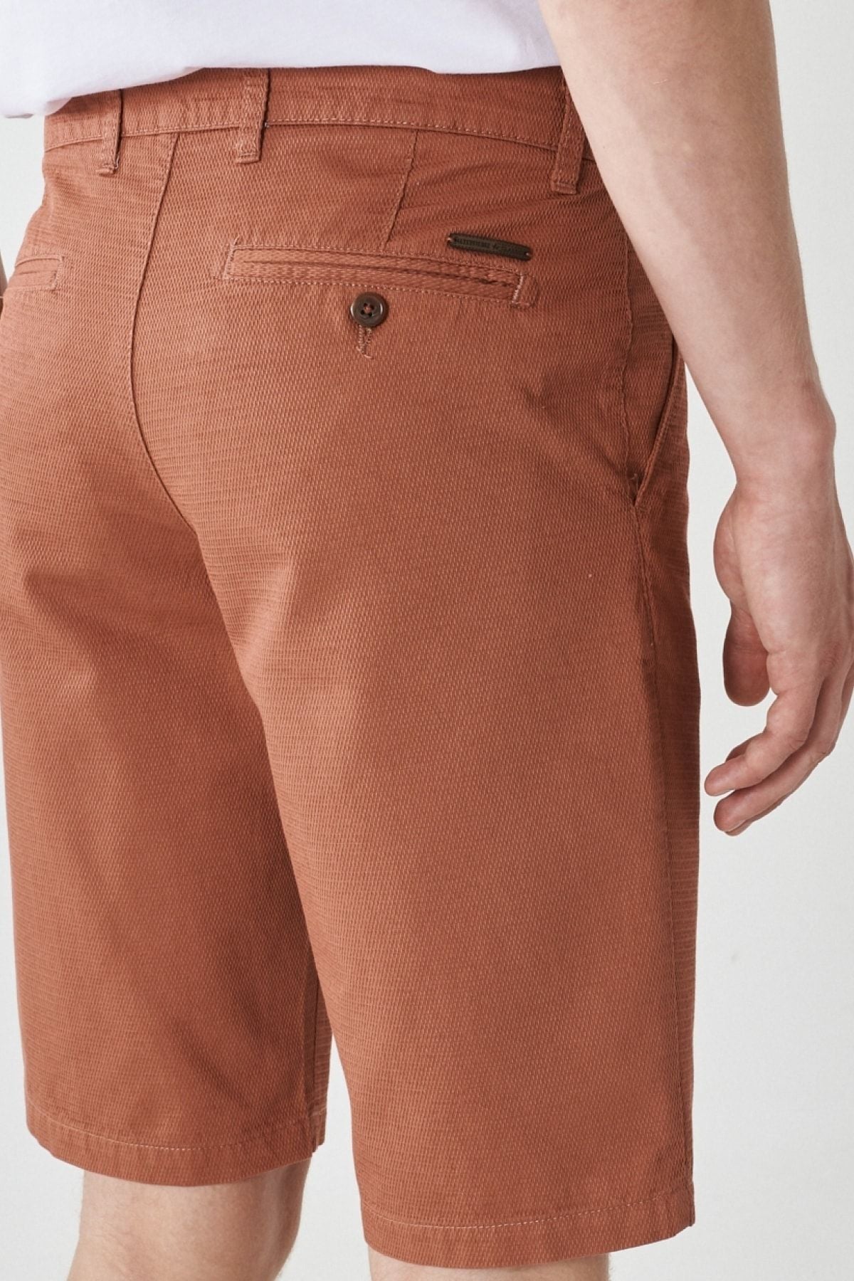 Men's Tile Slim Fit Narrow Cut Amelery 100 %Cotton Casual Chino Shorts