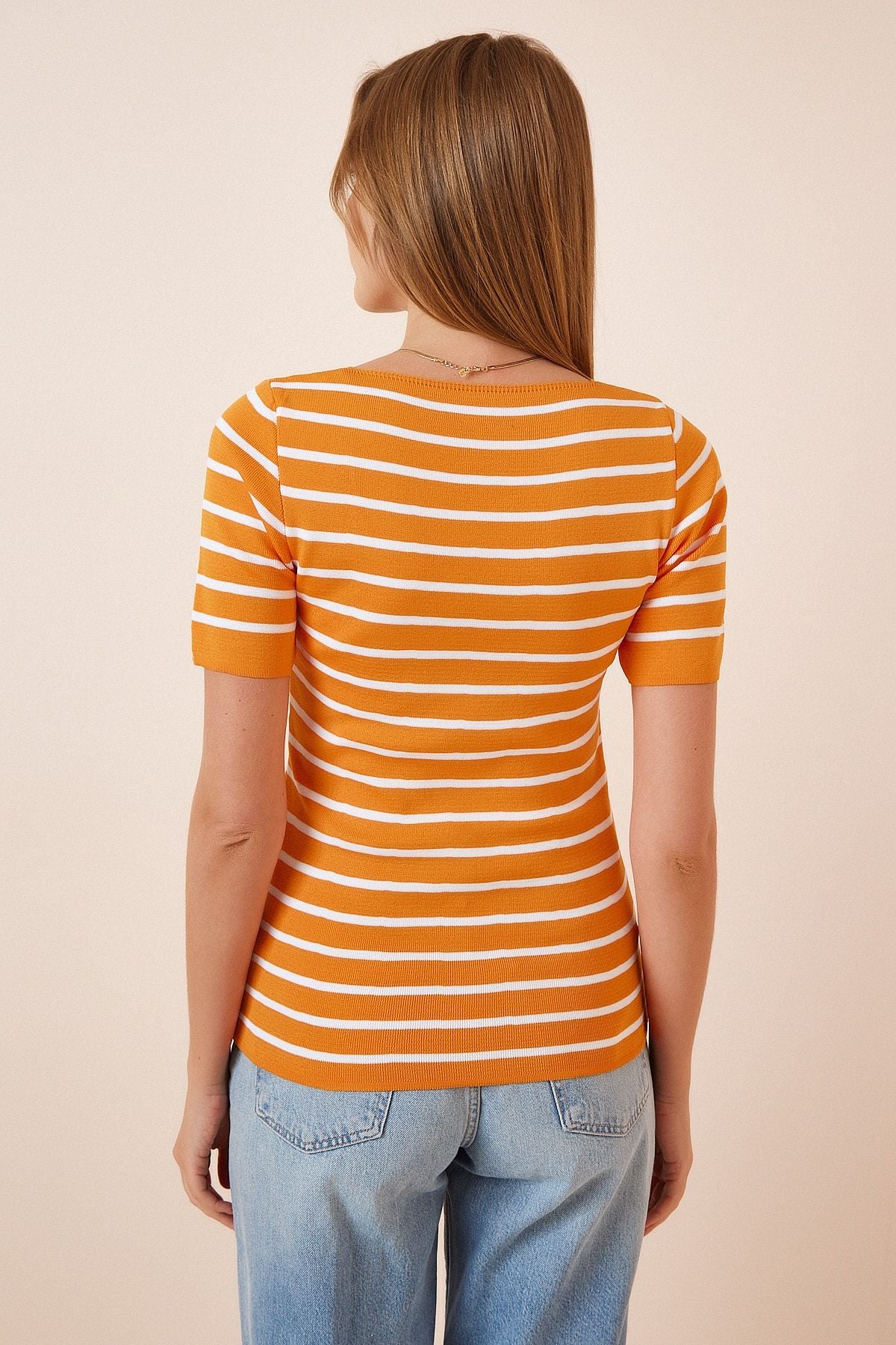 Female Oranj Square Yaka knitwear blouse YG00101