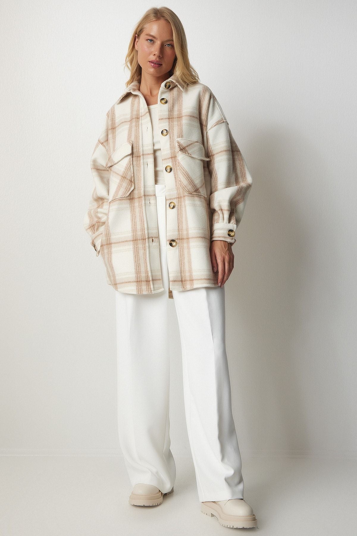 WOMEN'S CREAM WASH FOLER SHIP JACKET UB00122