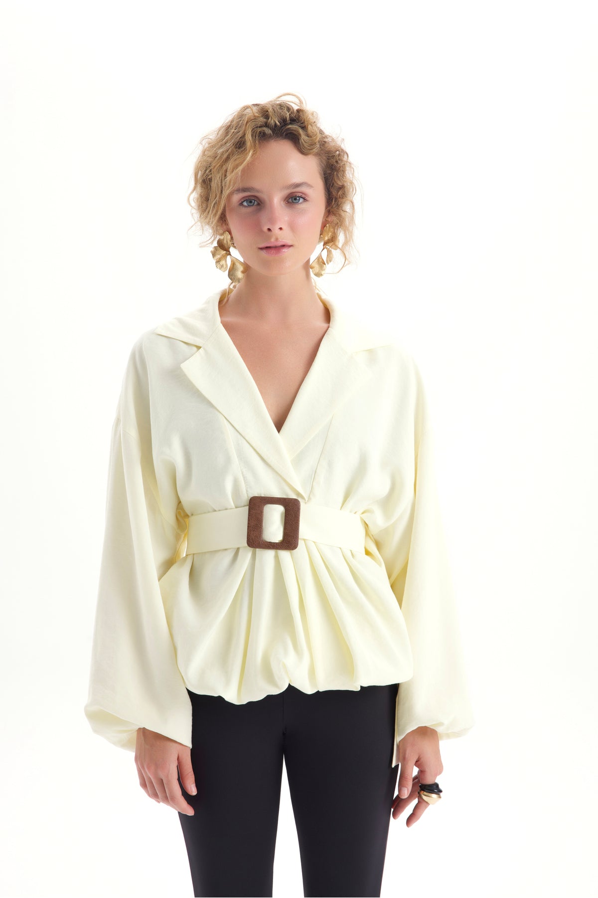 Forteza Balloon Cut Yellow Jacket Shirt