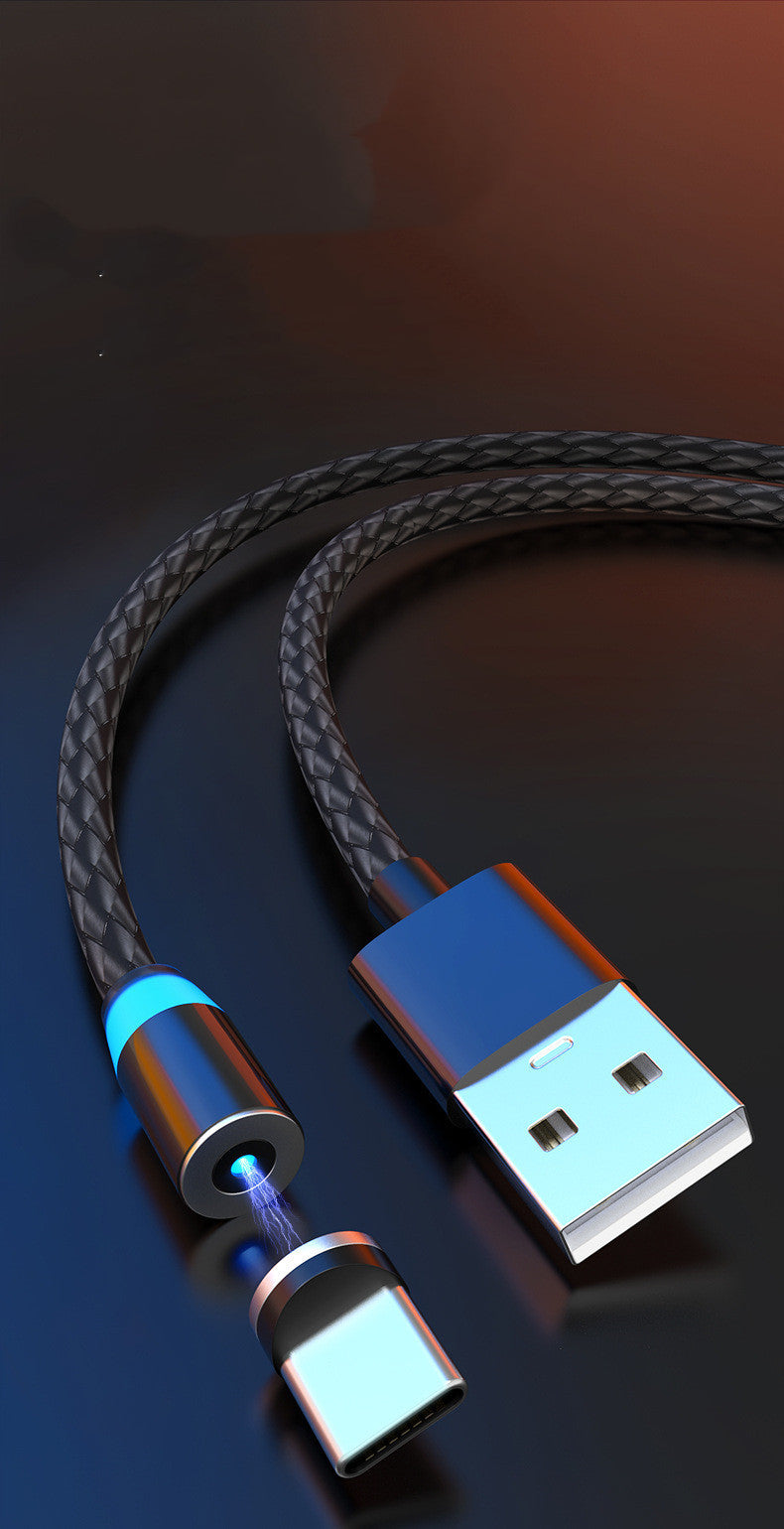 Compatible with Apple , Magnetic Data Cable Breathing Light Magnetic Mobile Phone Charging Cable