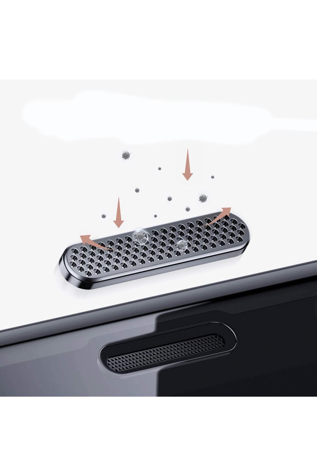 IPHONE 12 PRO MAX Compatible Premium Quality Powder Filter Full -Covering Screen Protector
