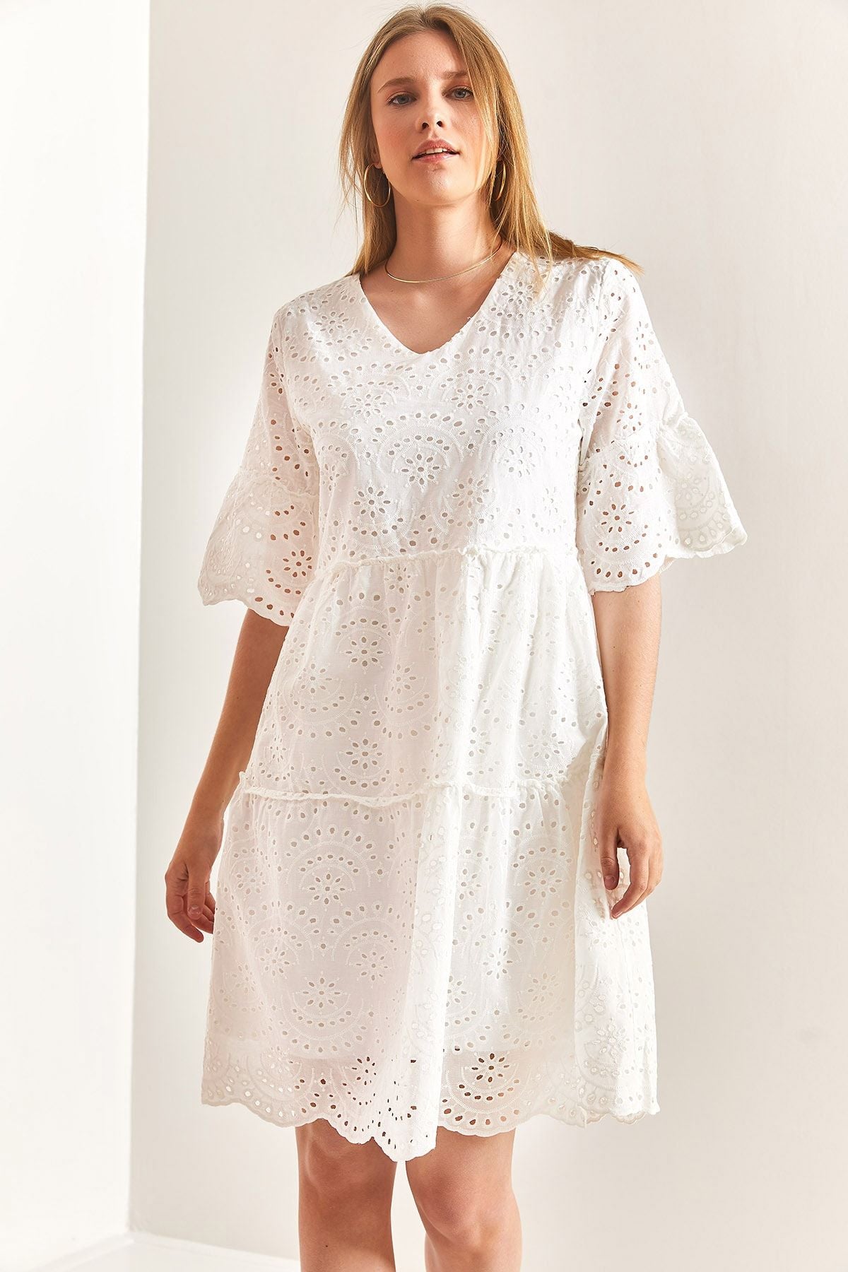 Fisto dress with women patterned