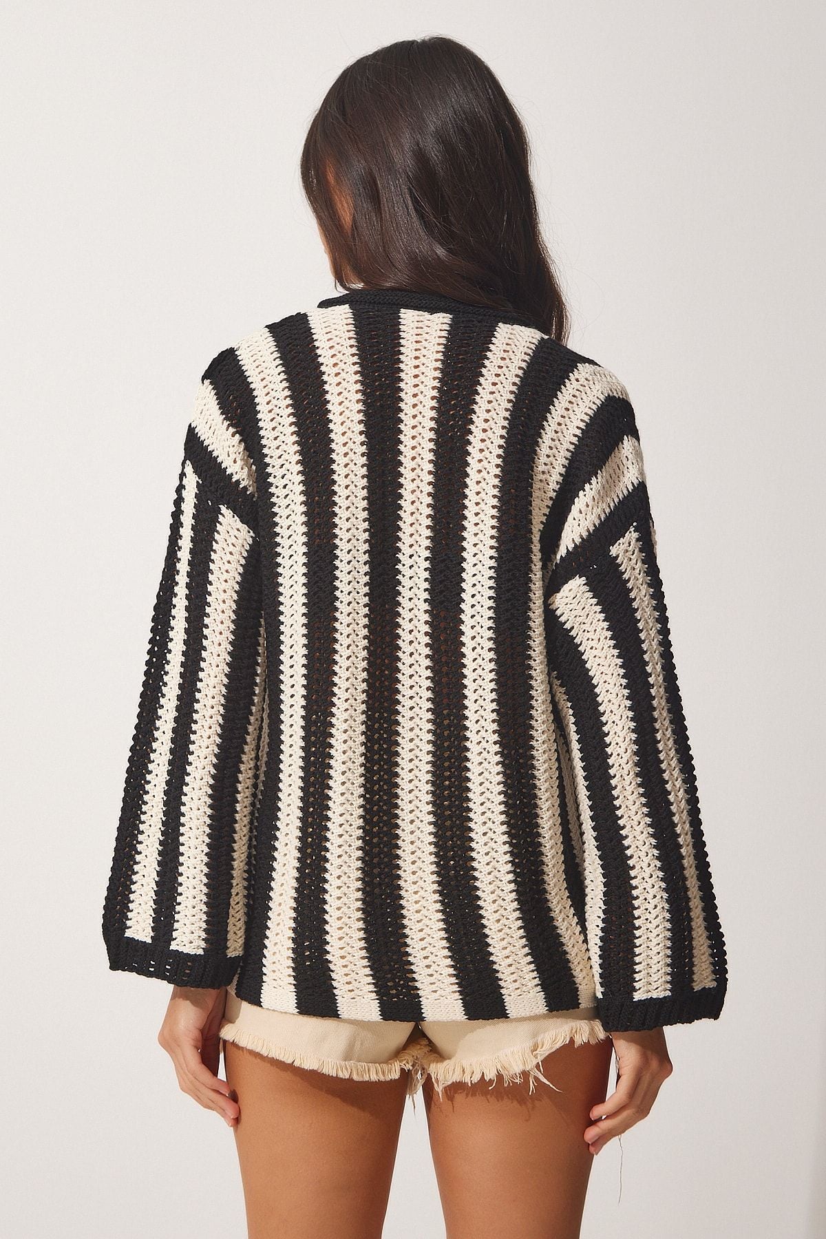 Women's Black Bone Offer Mevsim Triko Blouse MX00101