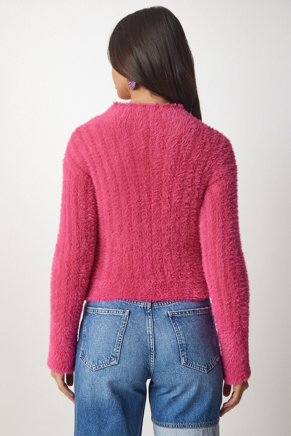 WOMEN PINK RESIDE BROKEN BEARING KNITTY Sweater NF00068