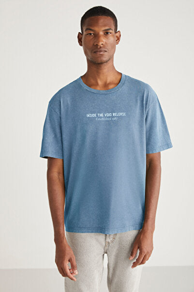 Pecky Erkek Basic Relaxed Tekli T-shirt