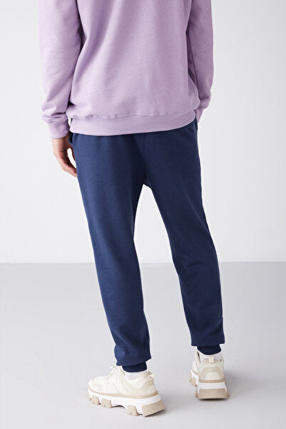 Jeremiah Men's Regular, Flexible Fabric, Drawstring Waist and Elastic Pocket, Navy Blue Sweatpants