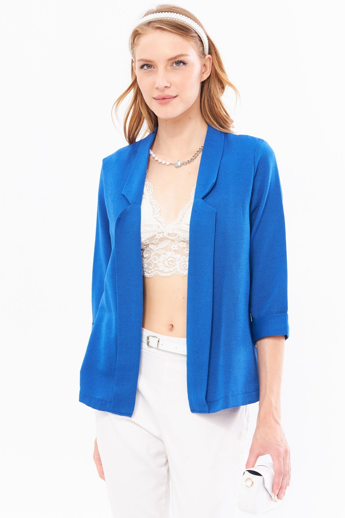 Women's Saks Double Sleeve Jacket ARM-24Y001085