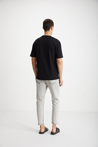 Alessandro Men's 4-Piece Organic Cotton Regular Thick Textured Crew Neck Syh/grmj/byz T-shirt