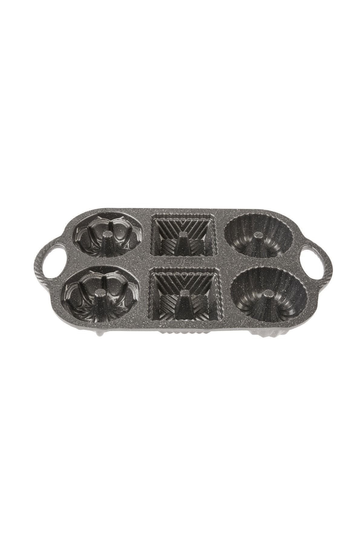 Griss Six In One 6 -Piece Cast Cake Mold Gray