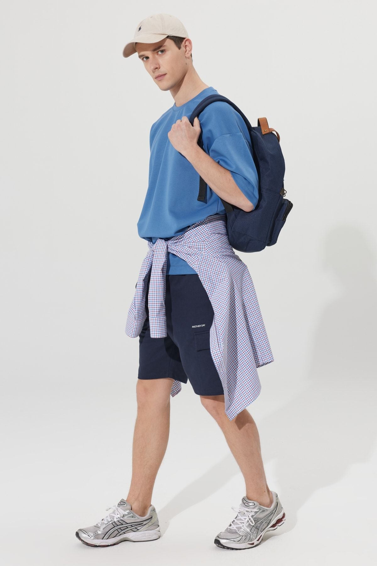 Men's Indigo Oversize Plenty Cut Bike Yaka Sweatshirt T -shirt