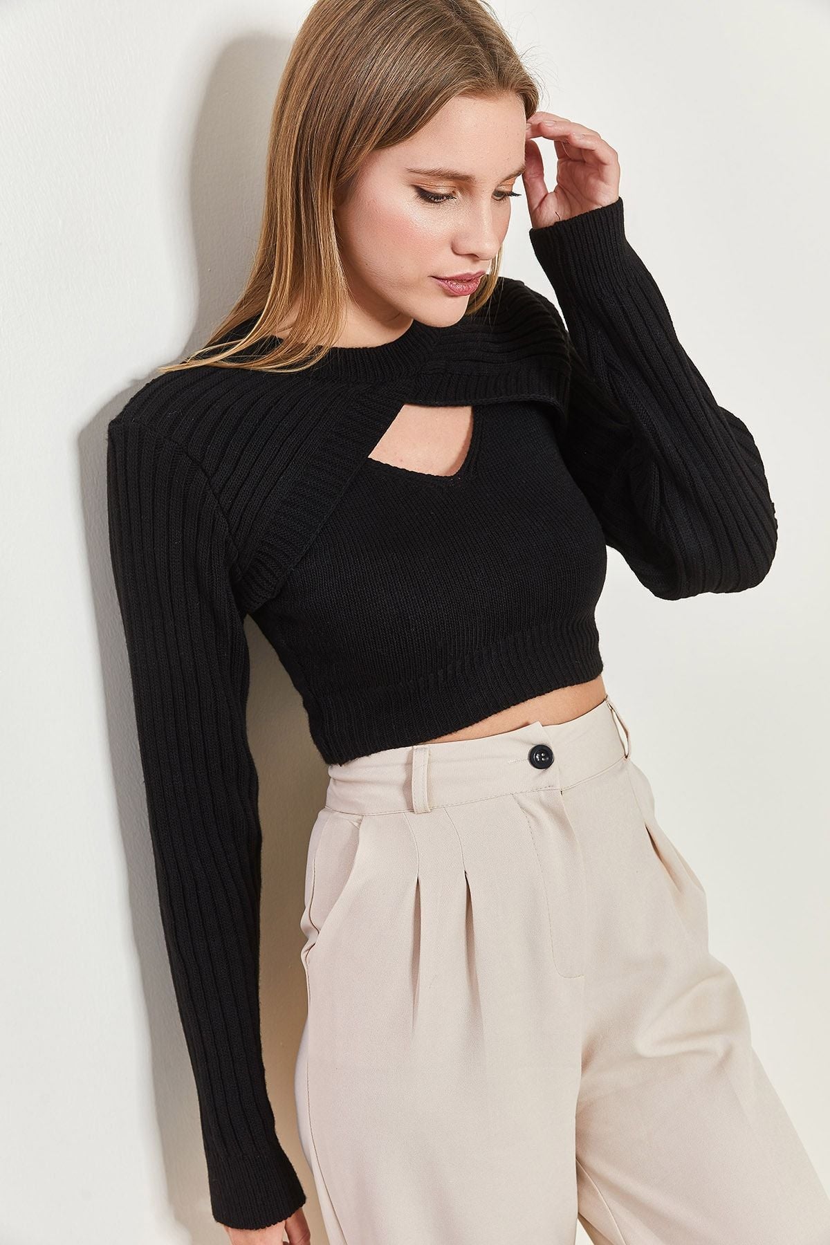 Women's knitwear athlete Crop team