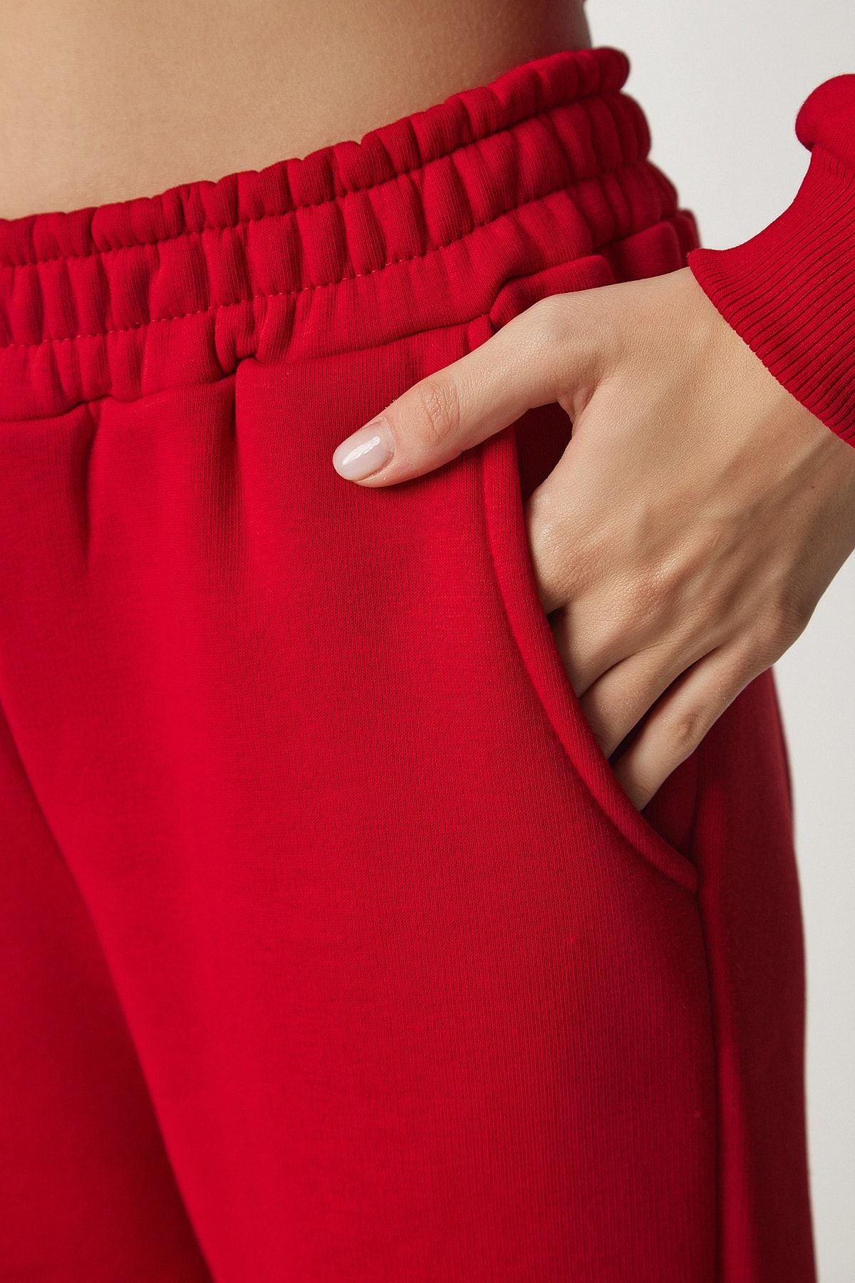 WOMEN'S RED HAPPENED FLAR WATHERS DD00762