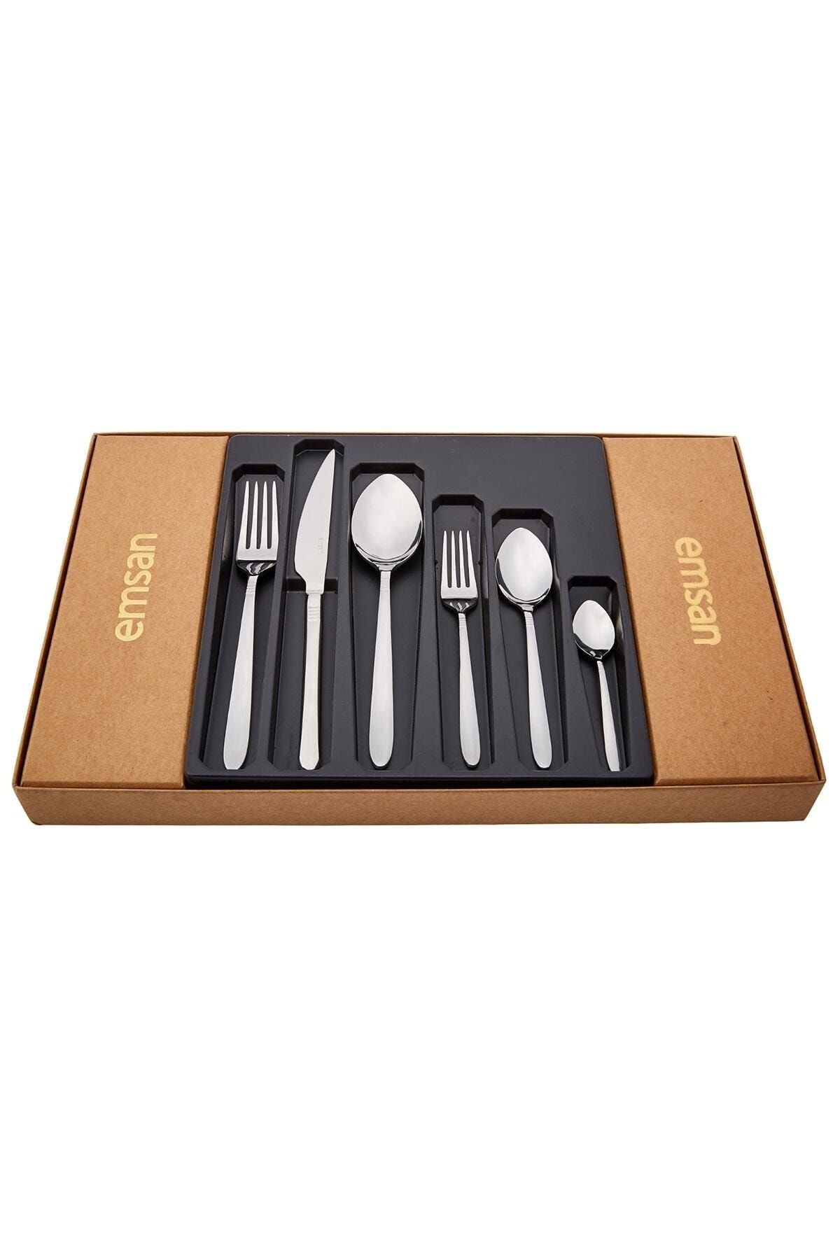 Mayra 36 Piece 6 Person Çatal Spoon Knife Set Boxed