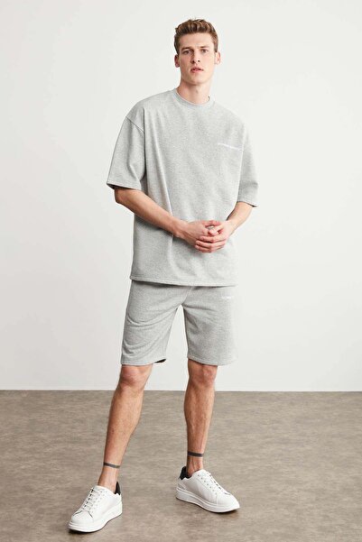 Colombia Men's 2-Piece Set Comfort Fit Relaxed Pattern Text Embroidered Non-Red Grimelange Tracksuit Set