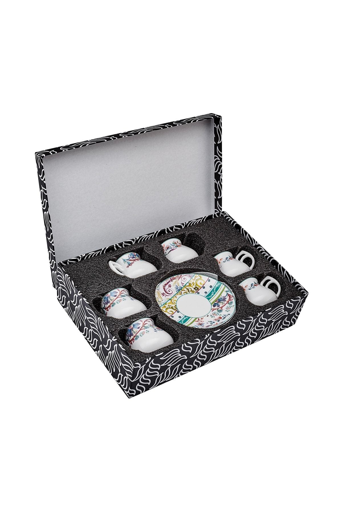 Samatya Porcelain Coffee Cup Set for 6 people