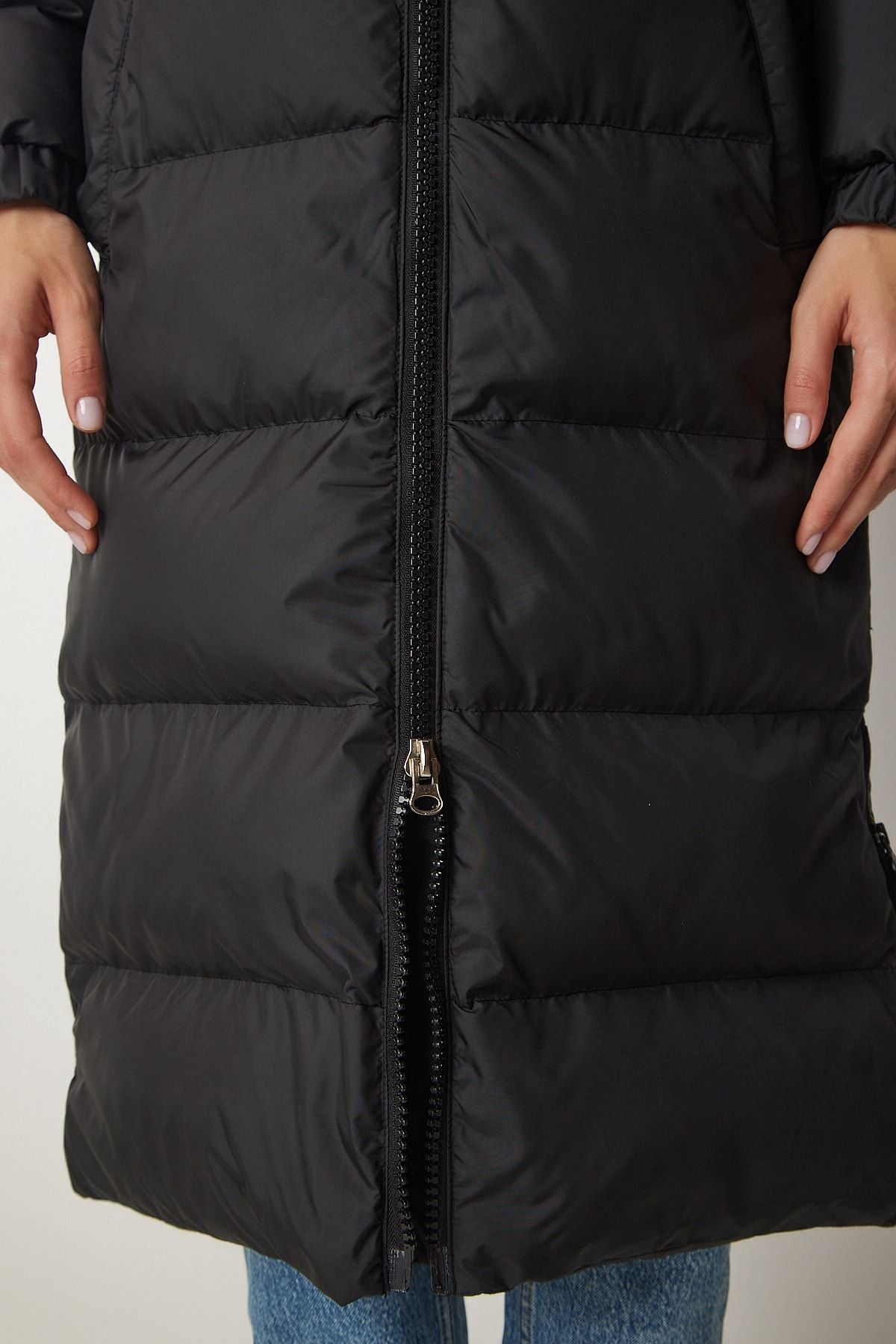 WOMEN BLACK HAPPENED LONG SWEP CARE VP00001
