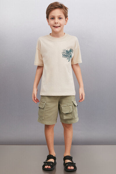 PERTH Erkek Bej T-Shirt