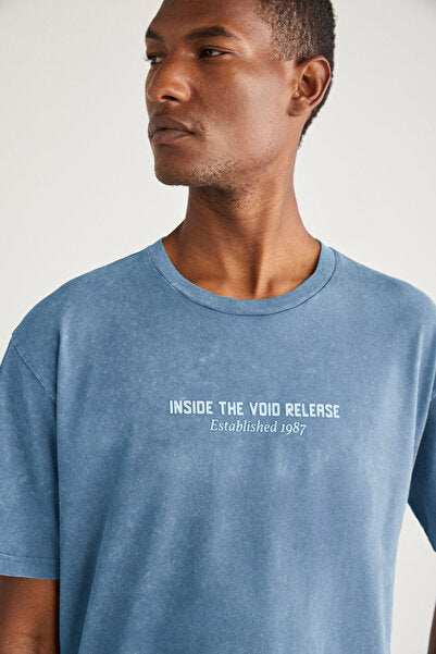 Pecky Erkek Basic Relaxed Tekli T-shirt
